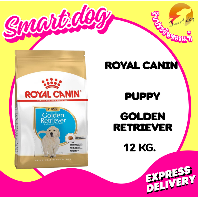 Royal canin GOLDEN RETRIEVER PUPPY 12 kg. อาหารลูกสุนัข พันธุ์โกลเด้น รีทรีฟเวอร์ ชนิดเม็ด