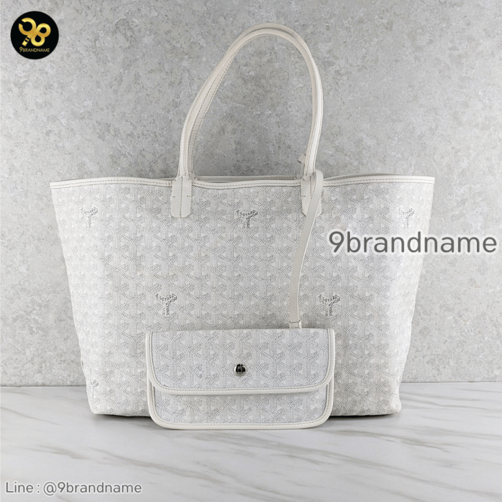 Goyard Saint Louis Tote Bag White มือสอง ก่อนสั่งซื้อทักแชทก่อนนะคะ
