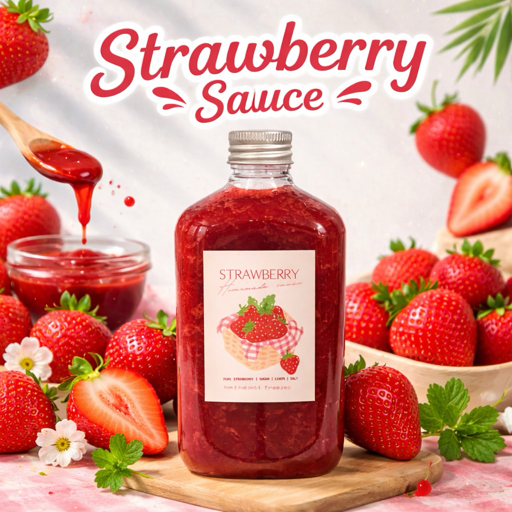 ซอสสตรอเบอร์รี่ โฮมเมด (Homemade Strawberry Sauce)