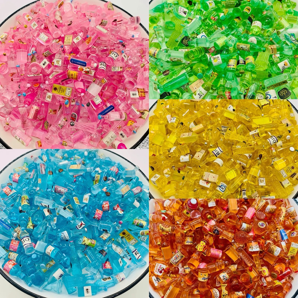 (50 ชิ้น) เรซิ่นขวดจิ๋ว สี คละไซส์ อุปกรณ์ตกแต่งDIY พร้อมส่งในไทย หลากหลายสีสันสดใส สำหรับงานฝีมือและตกแต่ง