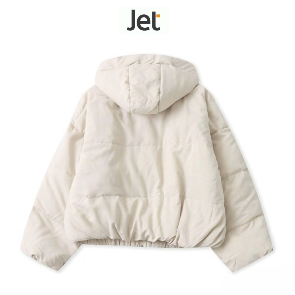 เสื้อกันหนาว บุนวมอุ่น แบรนด์ 👉🏻✨JET ✨ สีครีมเบจ (WY1351) - รูปที่ 2