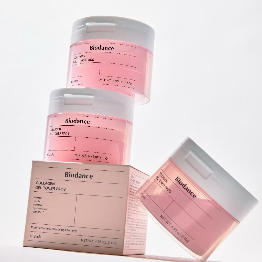 (ของแท้ 🇰🇷)Biodance Collagen Gel Toner Pads 60pcs. โทนเนอร์แพด โทนเนอร์ ไบโอแดนซ์