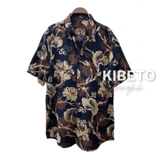 Kibeto เสื้อฮาวาย ลายดอกไม้เบอรี่ ผ้าสปันเรยอน เนื้อนิ่ม ใส่…