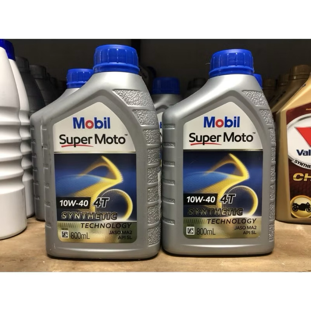 Mobil 10W-40 กึ่งสังเคราะห์ ขนาด 0.8 ลิตร MA2