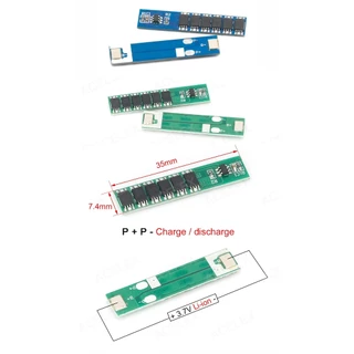 BMS 1S 12A บอร์ดป้องกันแบตเตอรี่ ลิเธียม Li-ion 3.7V / LiFePO4 3.2V MOSFET 6 ตัว