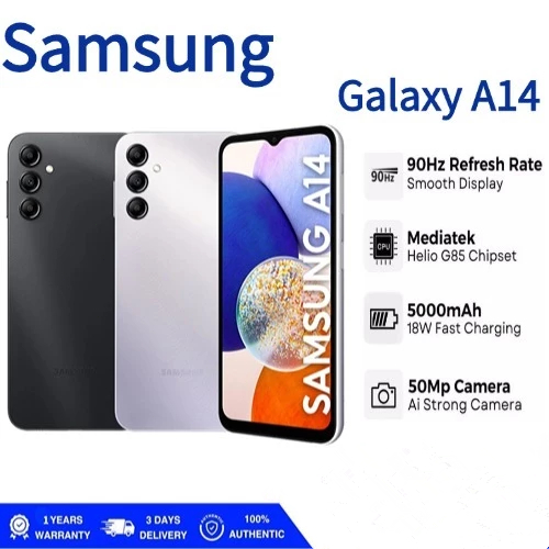 Samsung Galaxy A14 โทรศัพท์ใหม่ (6GB+128GB) 6.66″หน้าจอใหญ่   รับประกัน 12เดือน