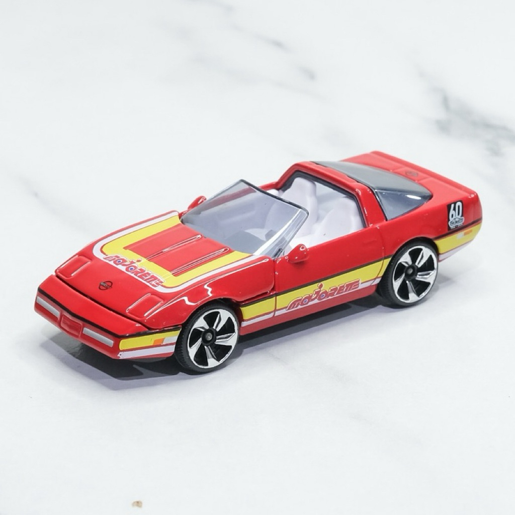 โมเดลรถเหล็ก มาจอเร็ตต์ Majorette Chevrolet Corvette C4 ZR1 1990 ครบรอบ 60 ปี Majorette สีแดง เบาะขา