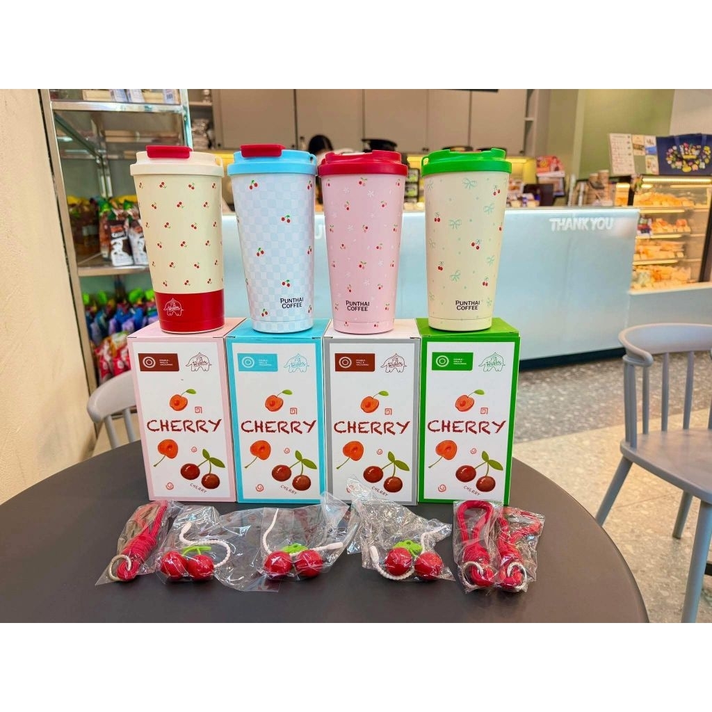 แก้ว Cherry Punthai 580 ml. คิ้วท์สุดๆ