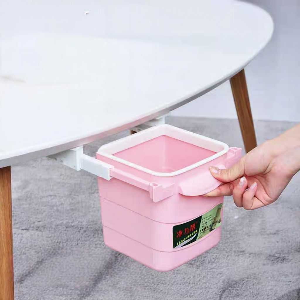 ถังขยะแบบมีกาวในตัว, ซ่อนและหดได้, สำหรับโต๊ะทำงานและที่บ้าน, ถังขยะ, ถังขยะ