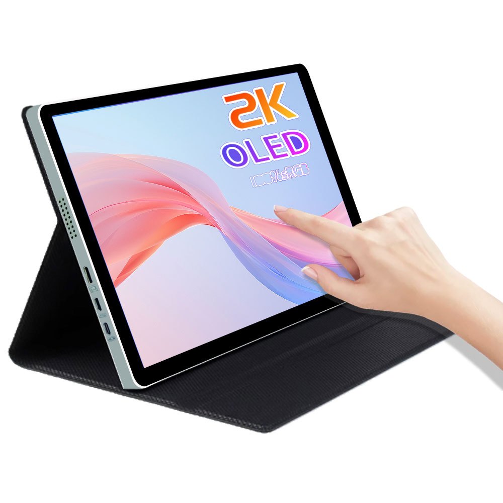 Potitzca 10.5 นิ้วแบบพกพา 2560X1600 Monitor 60HZ HD Touchหน้าจอOLED Gaming Monitorรับประกัน 3 ปี