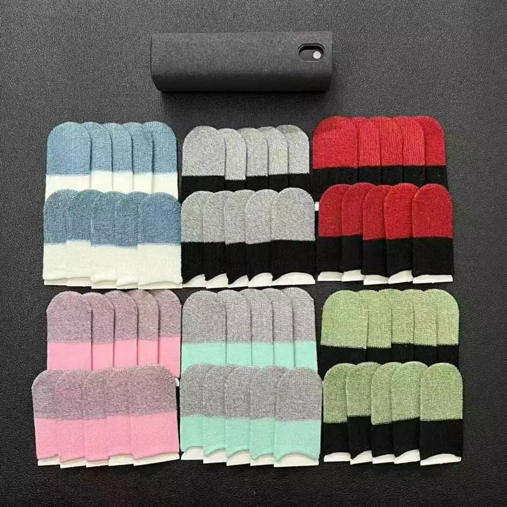ถุงนิ้ว 3D (1คู่) 0.3mm ผ้าไหม ถุงนิ้วช่วยเล่นเกม ความไวสูง Finger-cot slip Finger-cot Ultra-thin เกมมือถือ Finger-cot