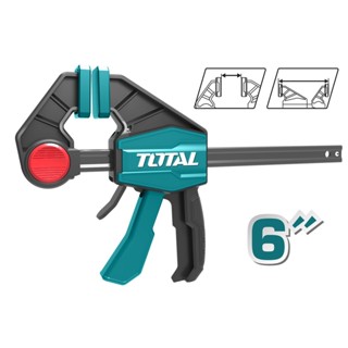 🔥ส่งเร็ว ถูกสุด🔥 TOTAL แคล้มจับชิ้นงาน แบบเลื่อนเร็ว 6 นิ้ว …