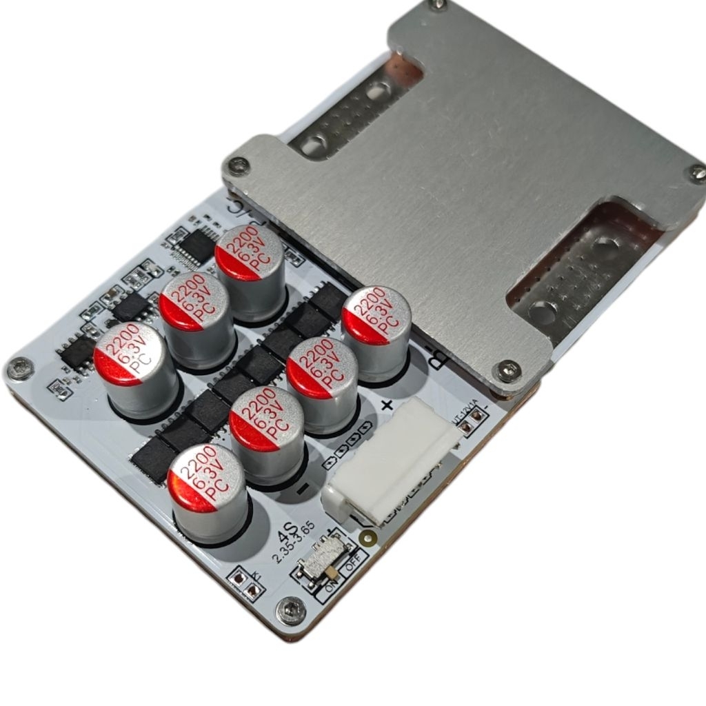 รุ่นใหม่​ไม่มีสกรีน​ อลูมิเนียมหนาระบายความร้อนดีกว่าเดิ​ม​BMS​ 4S LFP​3.2V​ กระแสไฟOUTPUTสูงสุด300A กระแสไฟฟ้าแรง