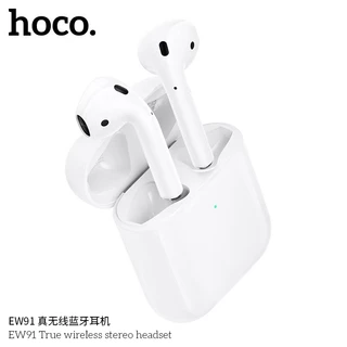 HOCO หูฟังไร้สาย TWS Bluetooth 6.0 ไมโครโฟนในตัว เสียงคุณภาพดี น้ำหนักเบา พกพาง่าย EW91
