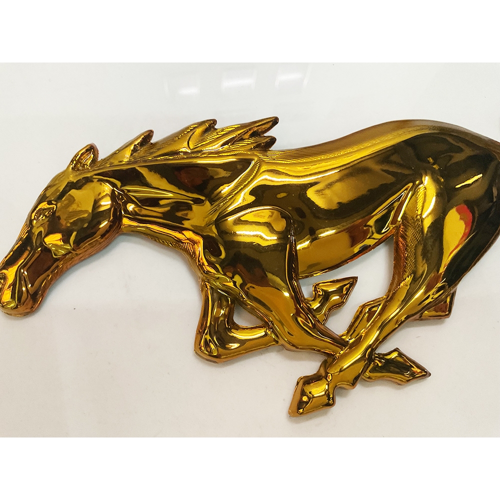 โลโก้ม้า Mustang ติดกระจังหน้า ม้าใหญ่ยาว 1 ฟุต สูง 12 CM. หลังยึดน็อต พร้อมส่งวันนี้ - รูปที่ 5