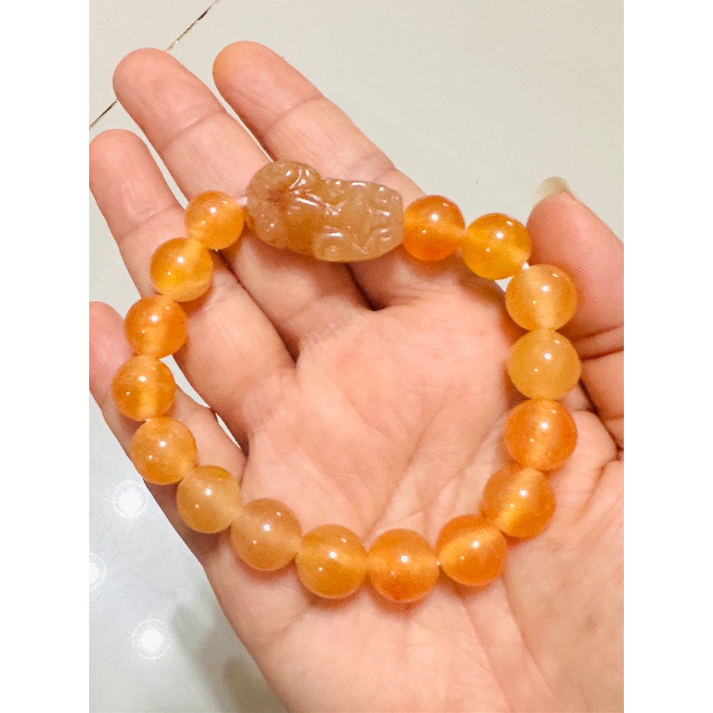 สร้อยข้อมือหยกปี่เซี่ยะ ขนาดเม็ด 11 มิล หยกแท้จากพม่า คัดเกรด ใส่ได้ทั้งผู้ชายและผู้หญิง - รูปที่ 3