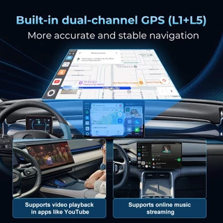 CarlinKit 2025 ใหม่ Android 15 Tbox-Ultra 8GB+128GB CarPlay Ai Box Wireless CarPlay Android Auto รองรับ Netflix YouTube