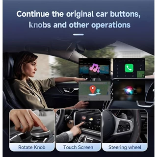 CarlinKit 2025 ใหม่ Android 15 Tbox-Ultra 8GB+128GB CarPlay Ai Box Wireless CarPlay Android Auto รองรับ Netflix YouTube