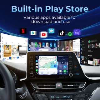 CarlinKit 2025 ใหม่ Android 15 Tbox-Ultra 8GB+128GB CarPlay Ai Box Wireless CarPlay Android Auto รองรับ Netflix YouTube
