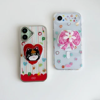 amuse.stuff-Spin Griptok flower ที่ติดหลังมือถือหมุนได้แบบฐานกาว