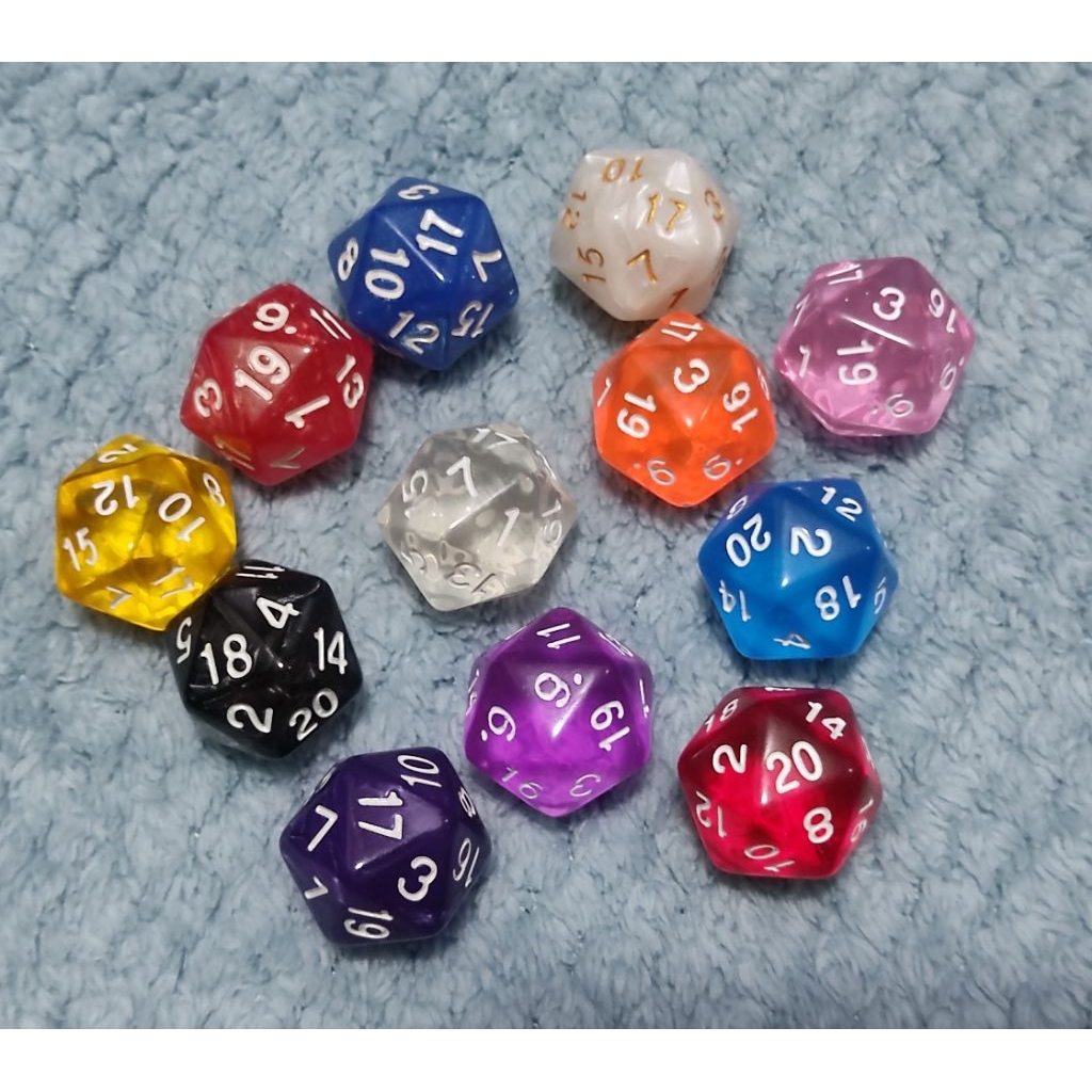 Dice ลูกเต๋า 20 หน้า (ราคาต่อชิ้น)