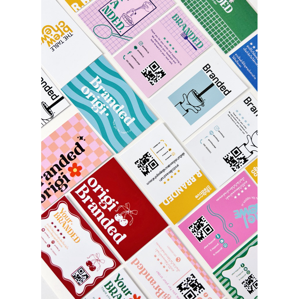 การ์ด1แพ็ค10ชิ้น ใส่ชื่อร้านหรือโลโก้ได้(**สั่งขั้นต่ำ100 บาท รวมได้ทั้งร้านค่ะ**) นามบัตร การ์ดมินิมอล นามบัตร