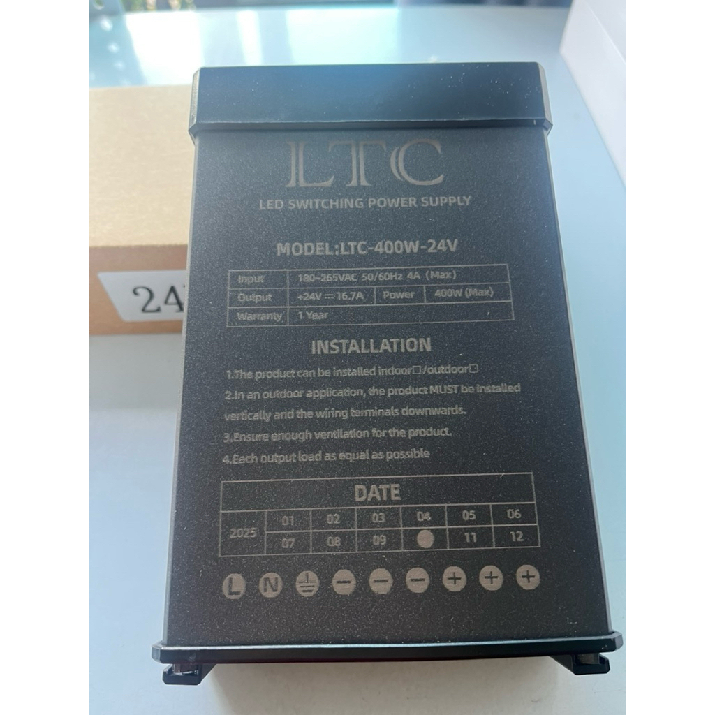 หม้อแปลงกันฝน Power Supply Dc24v 400w 16.6A กันฝน รับประกัน 1ปี