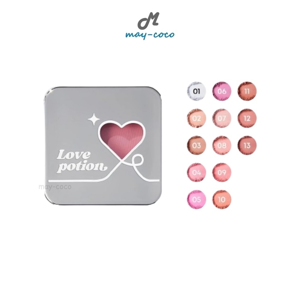 ถูก/แท้/มีไลฟ์ (2 ชิ้น 199.-) บลัชออน Love Potion Starry Blush Powder เลิฟโพชั่น บลัชฝุ่น ปัดแก้ม เบลอผิว บางเบา ติดทน