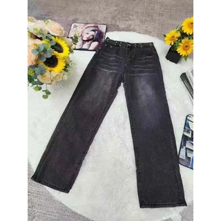 🔥 พร้อมส่ง 🔥 S-XL กางเกงยีนส์เอวสูง ขากระบอกใหญ่ วินเทจ ทรงสวย มีครบไซส์ กางเกงยีนส์ทรงกระบอกใหญ่ ย้อนยุควิเทจ