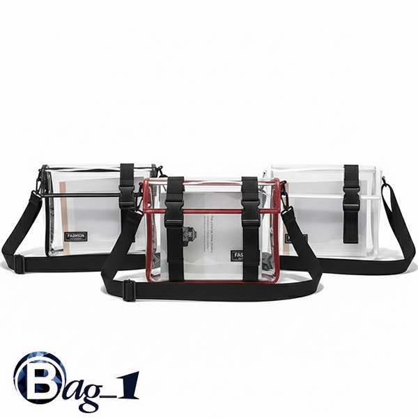 bag_1(BAG1790) กระเป๋าสะพายข้างพลาสติกใส  FASHION