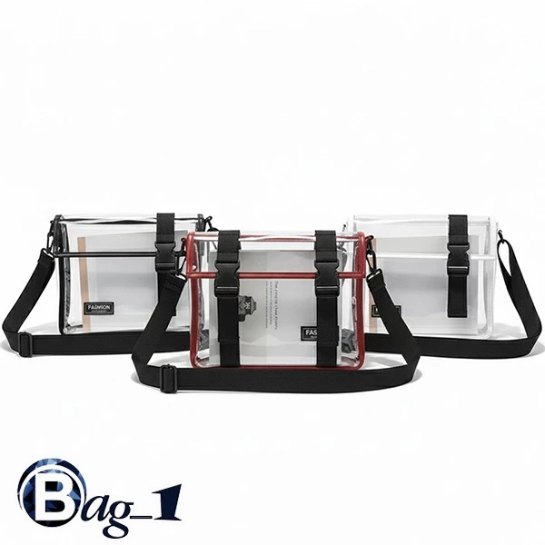 bag_1(BAG1790) กระเป๋าสะพายข้างพลาสติกใส FASHION