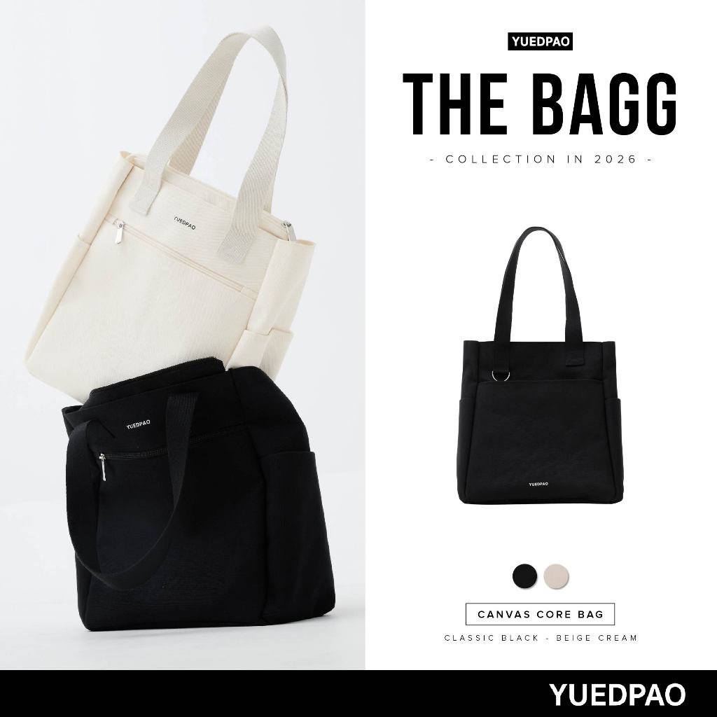 Yuedpao Canvas Core Bag กระเป๋าสะพายข้างแฟชั่น กระเป๋าอเนกประสงค์ กระเป๋ายืดเปล่า