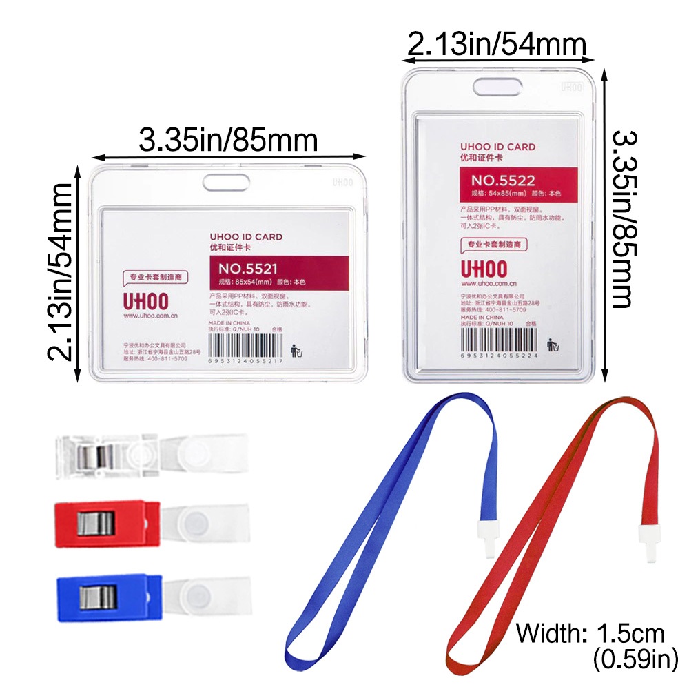 แพ็คละ 10ชิ้น ที่ห้อยบัตร ที่ห้อยบัตร Card Holder ป้ายชื่อนักเรียน ที่ใส่บัตรพนักงาน แบบแนวนอนและแนวตั้ง ตัวล็อคแบบหนีบ ราคา ถูกที่สุด ดีลบีเคเค แกลเลอรีภาพที่ 3