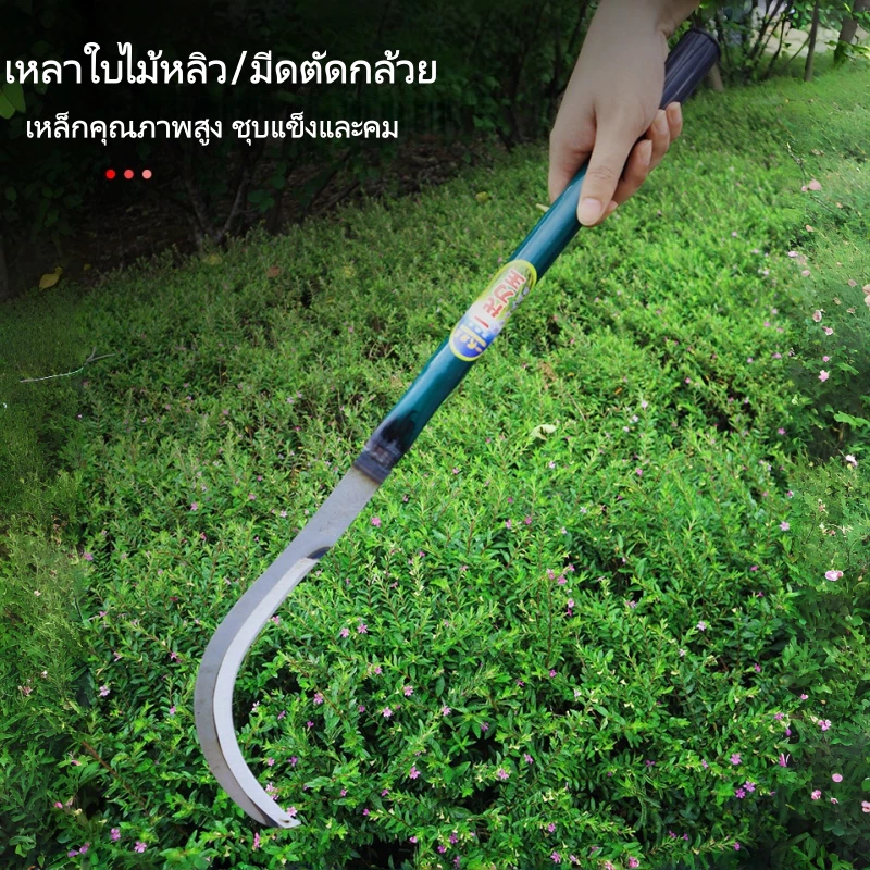 เคียวตัดหญ้าด้ามยาว เหล็กแมงกานีส thumbnail 3