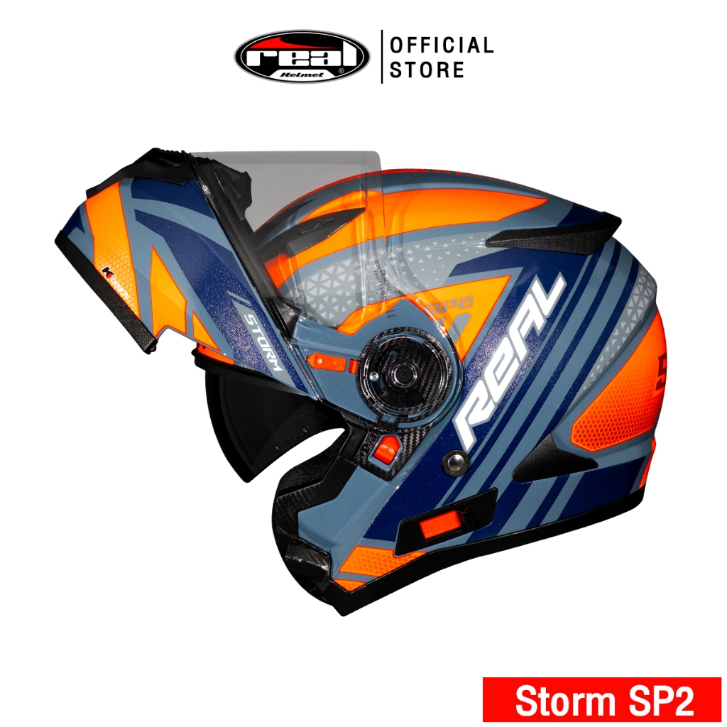 Real Helmets หมวกกันน็อคยกคาง Storm SP2