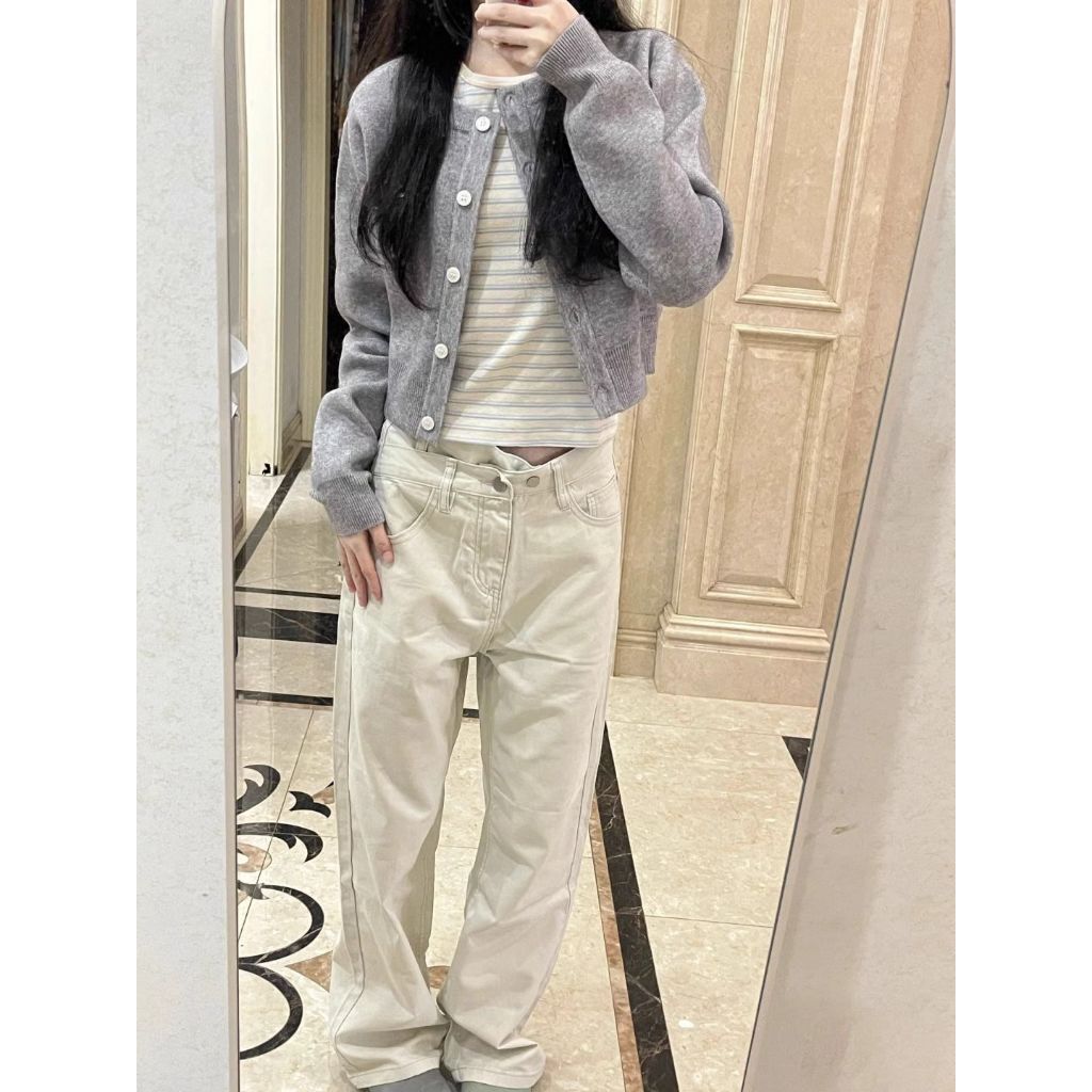 GAKKI เสื้อคาร์ดิแกนผู้หญิง เสื้อสเวตเตอร์คอวีถักแขนยาวผู้หญิง พร้อมส่ง รุ่น 3371# - รูปที่ 3