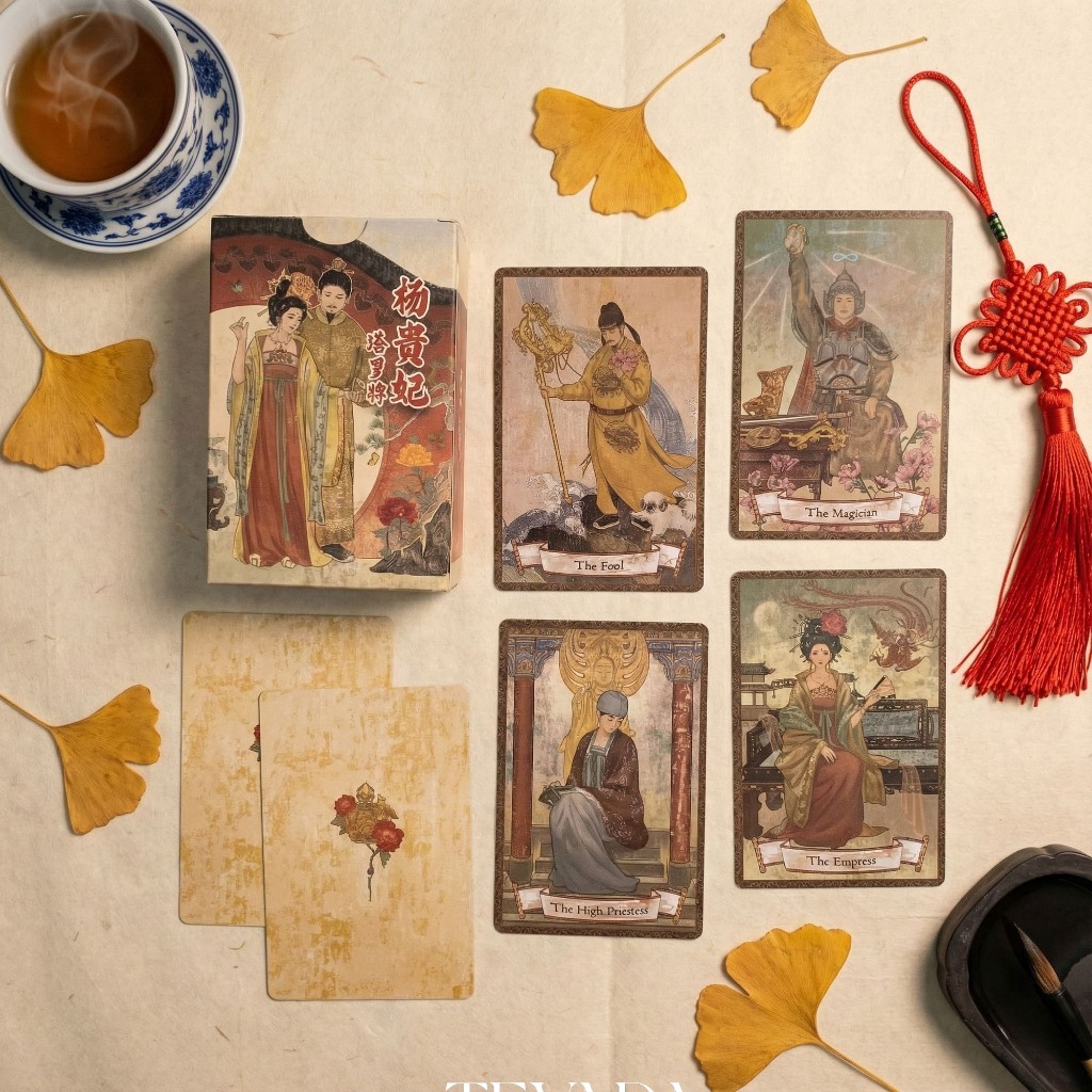 Yang Guifei Tarot ไพ่จีน หยางกุ้ยเฟย์ สตรีผู้งดงาม ไพ่ทาโรต์ ไพ่ทาโร่ ไพ่ยิปซี ไพ่ออราเคิล ดูดวง ทำนาย Tarot Cards Deck