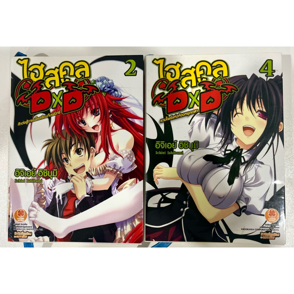 หนังสือนิยาย ไลท์โนเวล High school dxd ไฮสคูล DxD เล่ม2,4