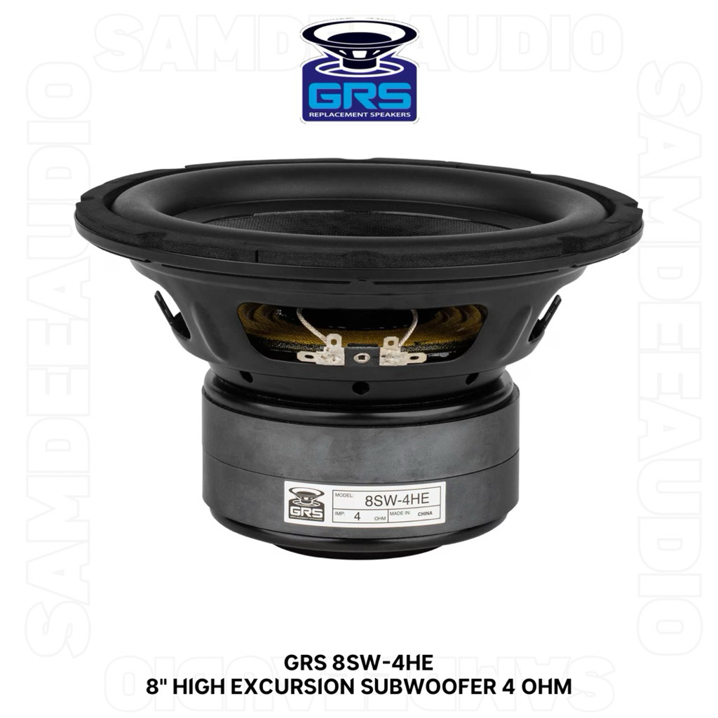 ราคาต่อ1ข้าง/GRS 8SW-4HE 8" High Excursion Subwoofer 4 Ohm