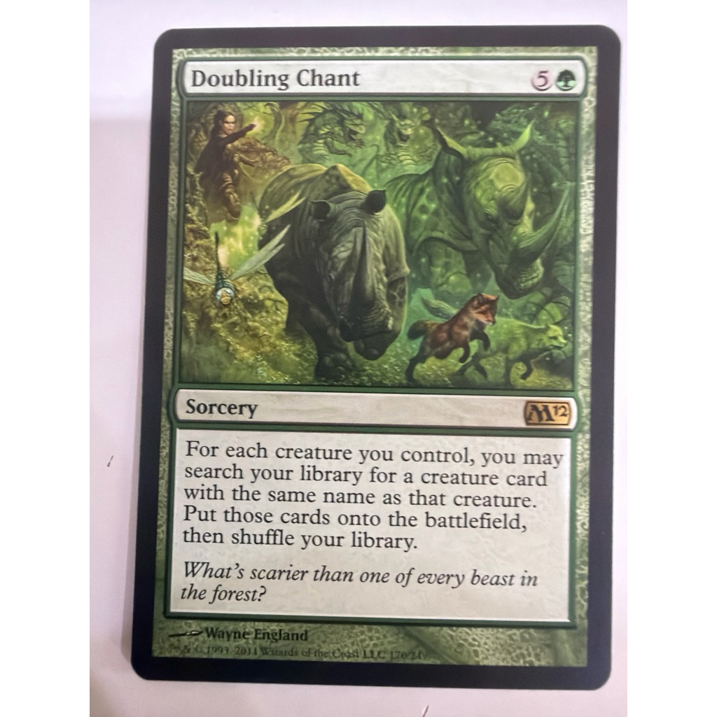 2012 Core Set: Doubling Chant ของแท้พร้อมส่ง MTG Magic the gathering card game
