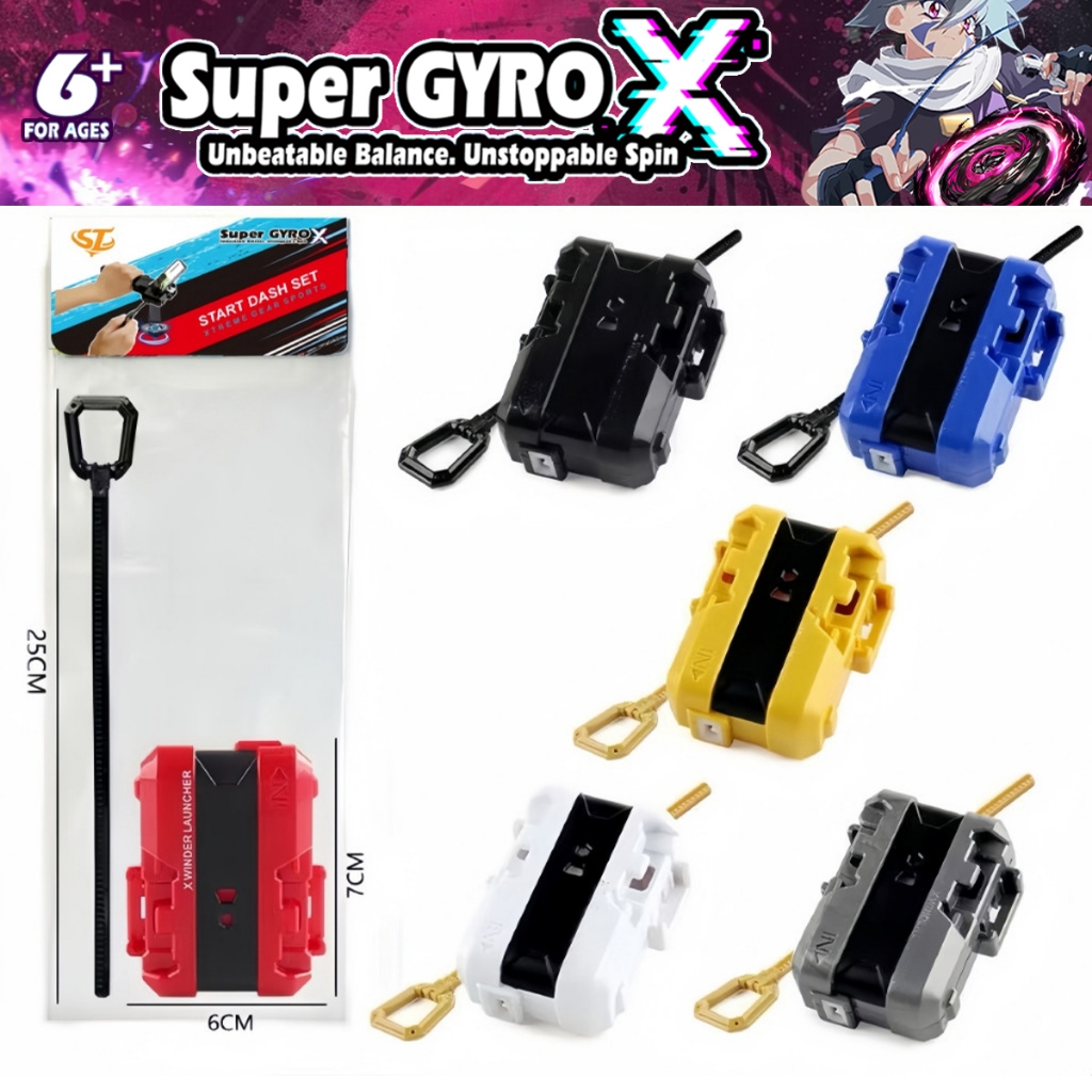 Super GYRO X ที่ยิงลูกข่าง ด้ามจับลูกข่างต่อสู้ ใช้กับลูกข่างต่อสู้โลหะ Battle Top อุปกรณ์ลูกข่าง ของเล่นเด็กผู้ชาย ฮิต