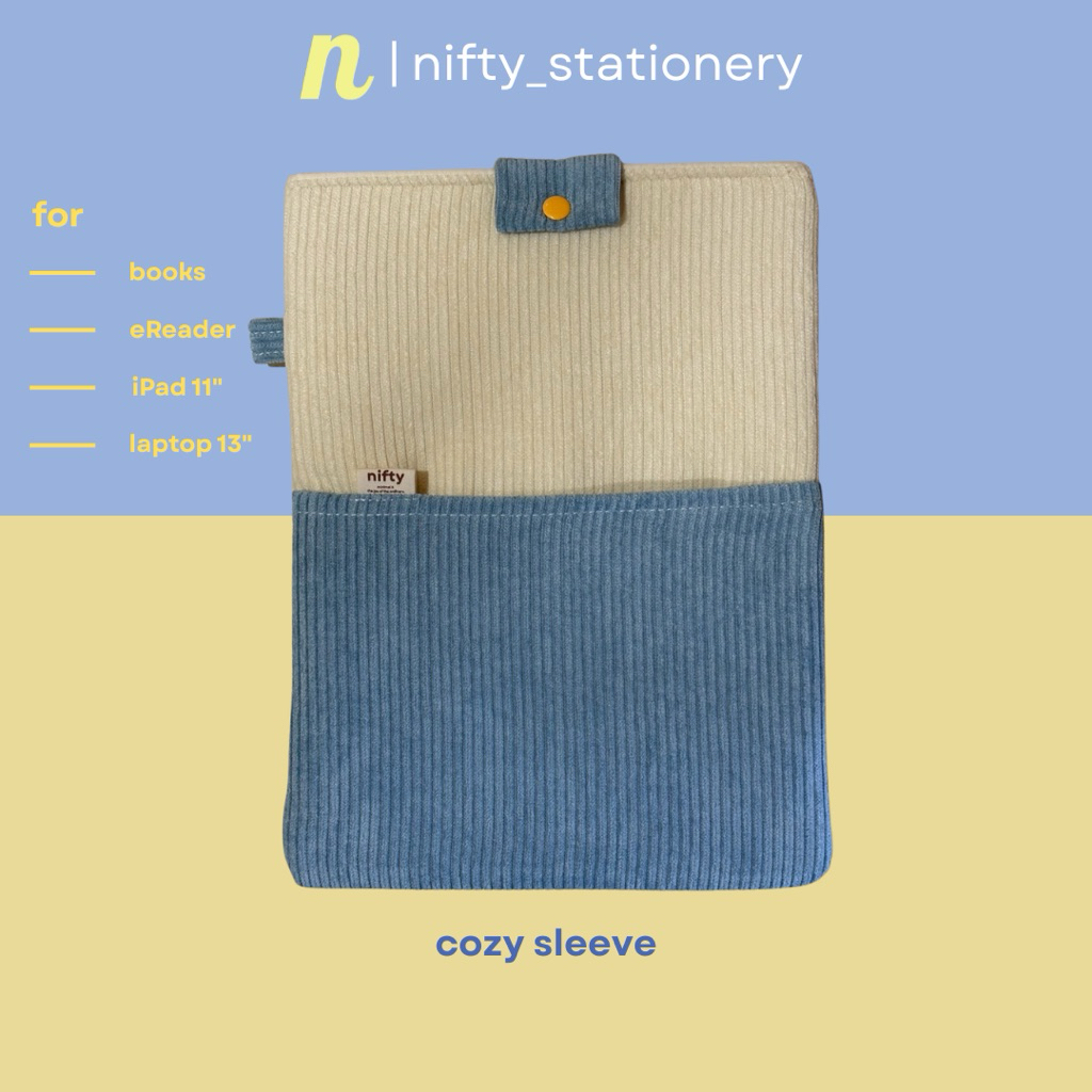 nifty | cozy sleeve ซองใส่หนังสือ, ซองใส่เครื่องอ่านหนังสือ, กระเป๋าใส่ไอแพด, กระเป๋าใส่โน๊ตบุ๊ค