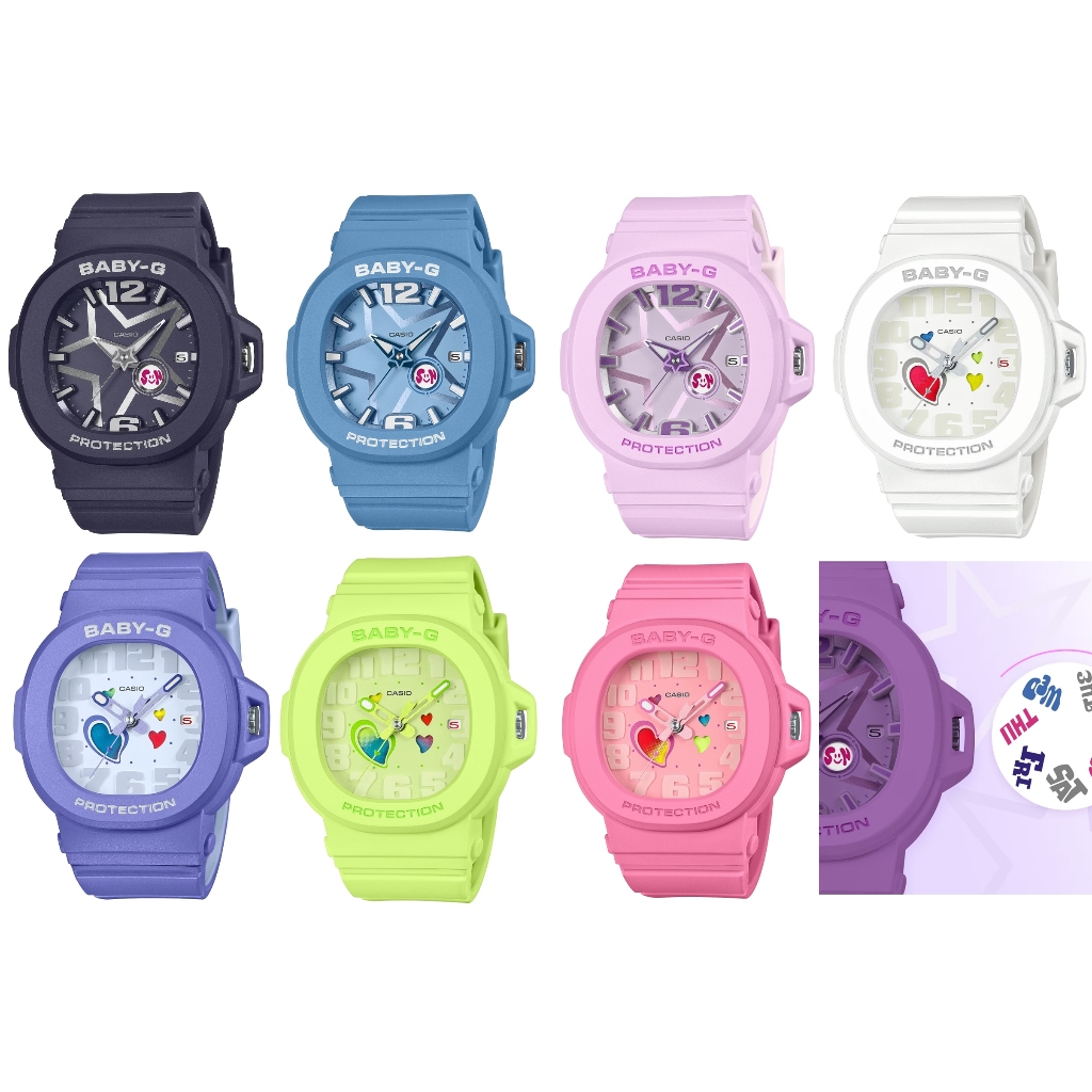 New แท้ 42.1มม  ศูนย์. BGA-10 series Baby-G PLAYFUL HEARTS ประกันศูนย์  cmg 1 ปี