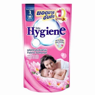 (แพ็ค12ซอง) Hygiene ไฮยีน น้ำยาปรับผ้านุ่ม สูตรมาตรฐาน ขนาด 500มล.