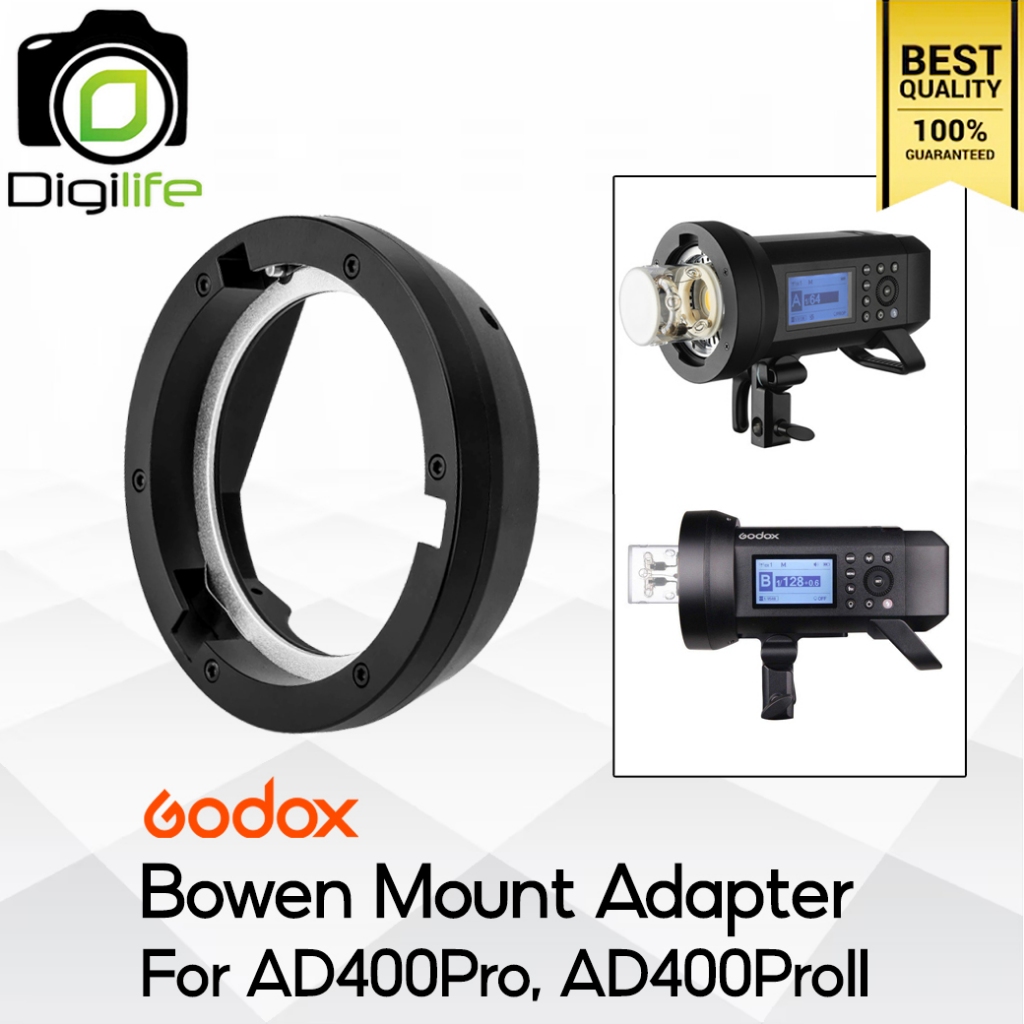 Godox Bowen Mount Adapter - For AD400Pro, AD400ProII ตัวแปลงเป็นเมาท์ Bowen / Digilife Thailand