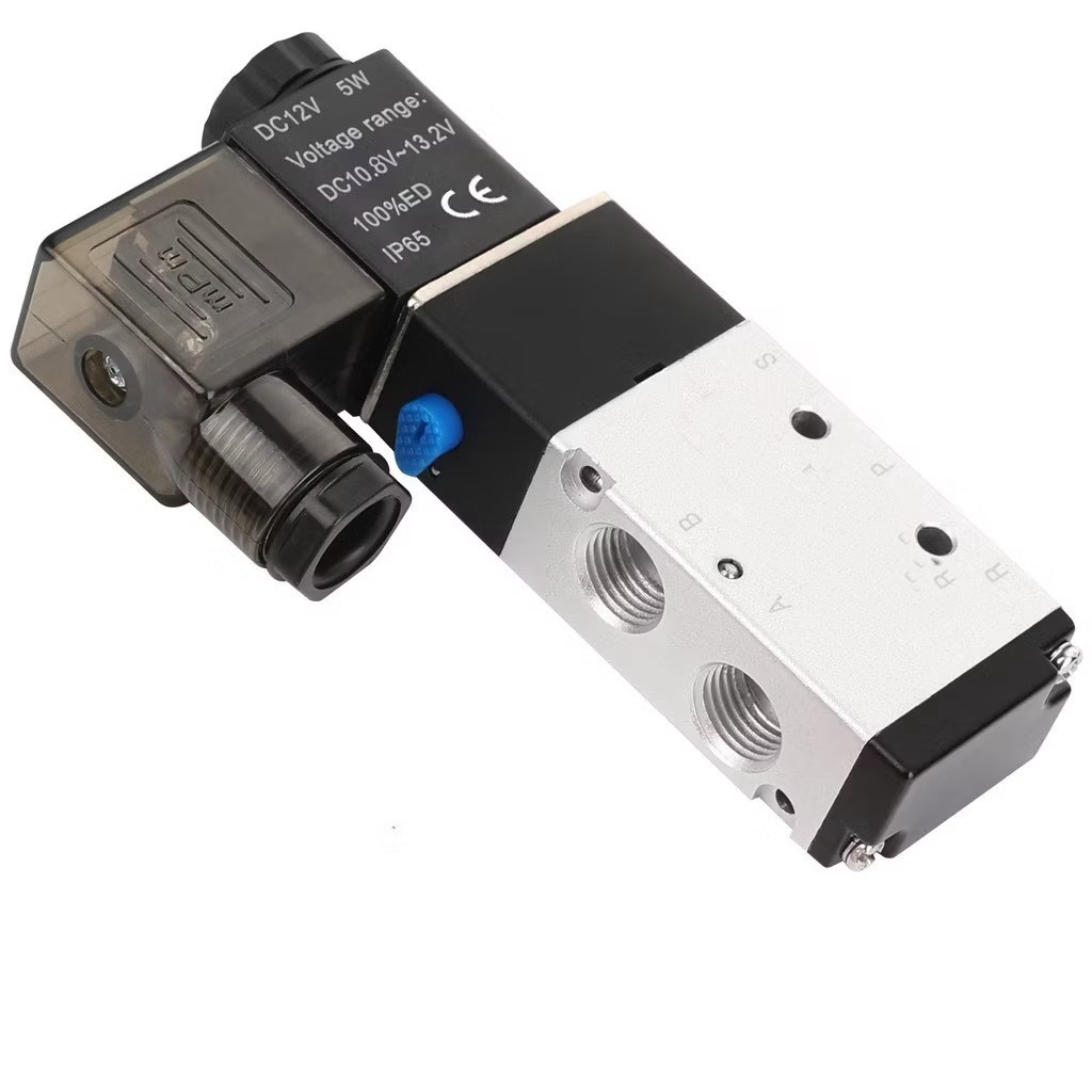 ของแท้ 4v210-08 ใหม่ วาล์วโซลินอยด์ 5 ทาง 2 ตําแหน่ง 1/4 นิ้ว 4V210-08 DC24V 1 ชิ้น12v 24v 220v L369