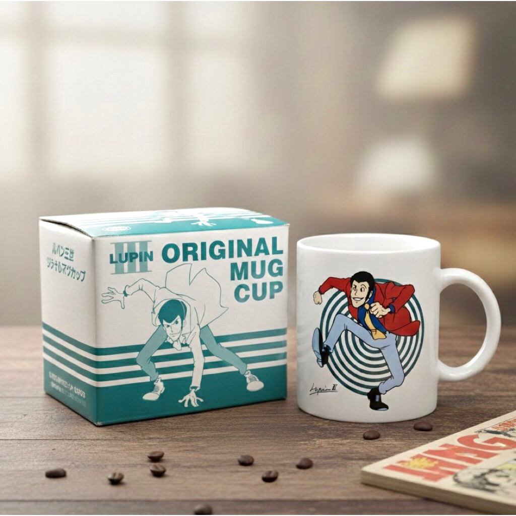 แก้วมัค Lupin III x ESSO งานวินเทจแท้จากญี่ปุ่น พร้อมกล่องเดิม