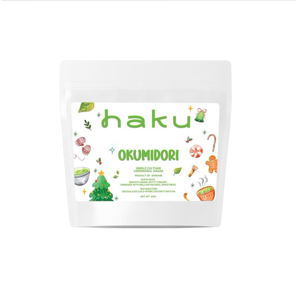 ใช้โค้ดลด 20%ได้ Haku Matcha “ Okumidori “ SHIMANE 20g. (รุ่นเดิมคือคอลฮาโลวีน)🥜🥜