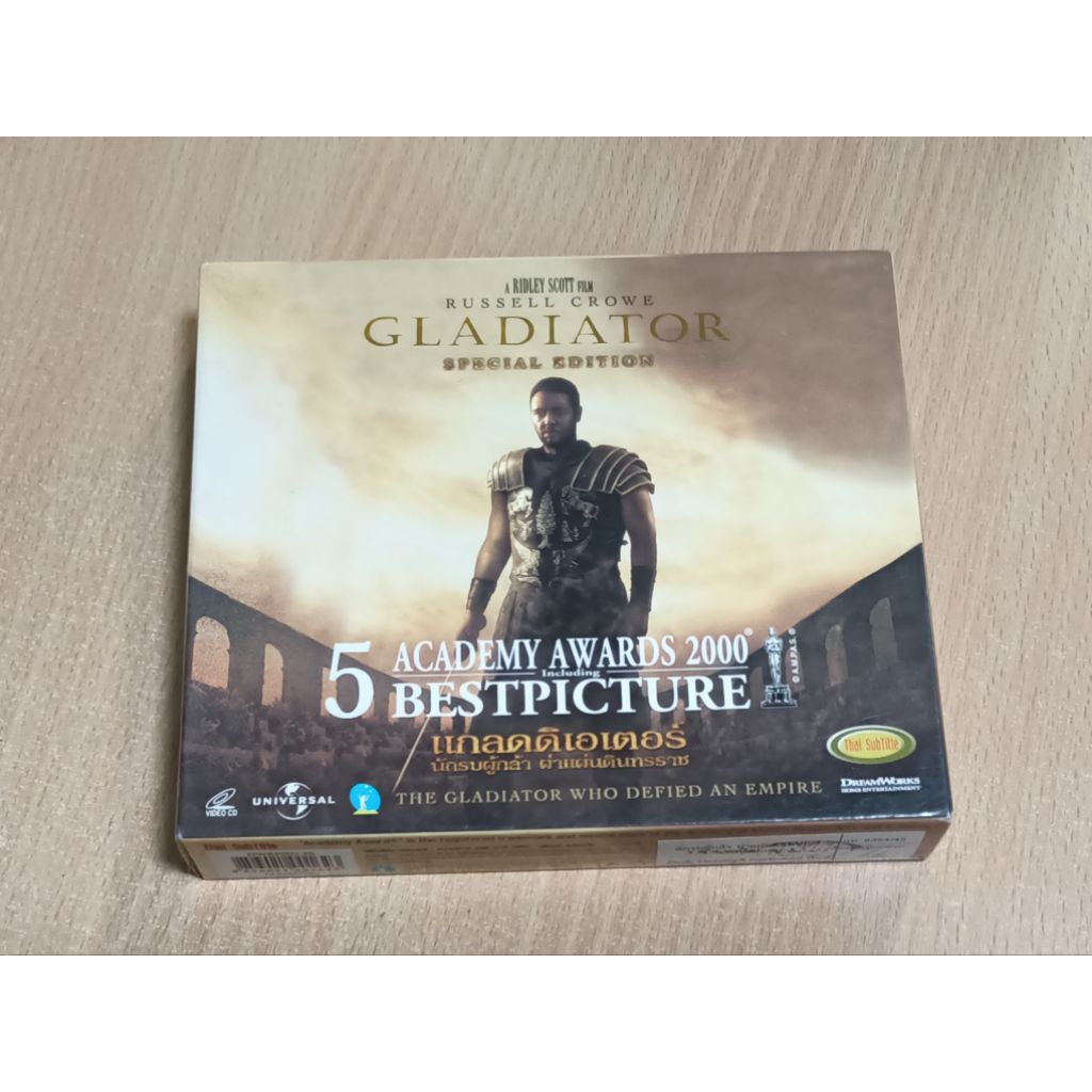 GLADIATOR ภาพยนตร์ แผ่น VCD เสียงต้นฉบับภาษาอังกฤษ/บรรยายไทย