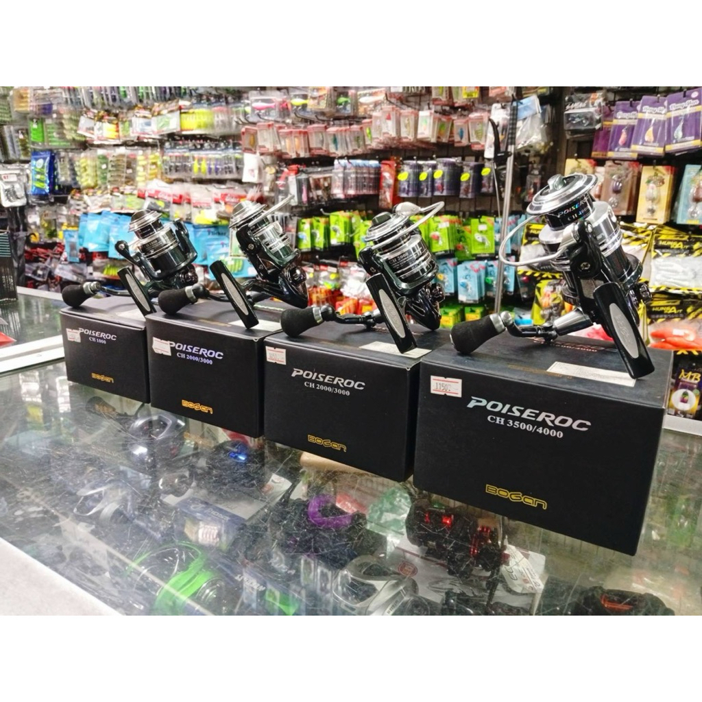 รอก Bogan Poiseroc รุ่น CH เป็นรอกสปินนิ่งยอดนิยมราคาไม่แพงสีเงิน